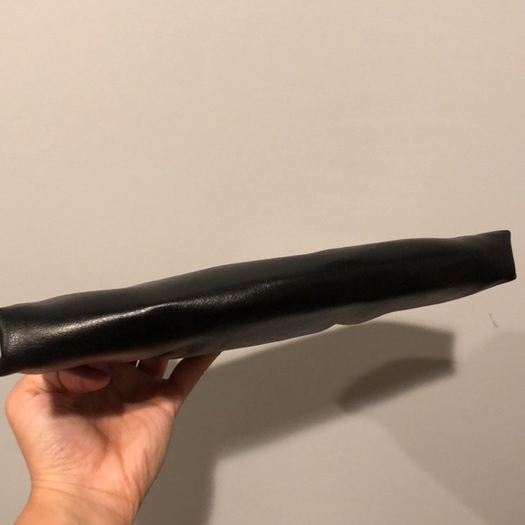 Vintage Black Leather Structured Top Handle Bag - Picture 7 of 7